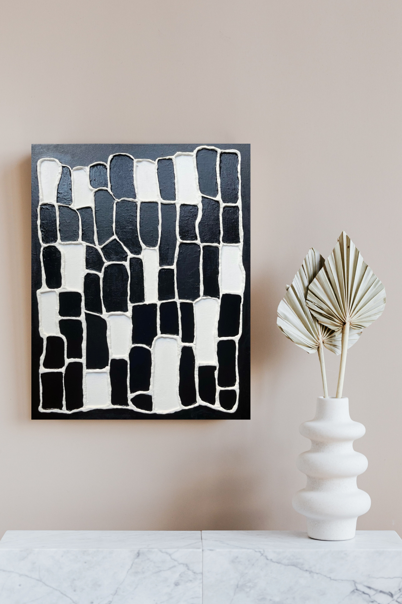 abstract_painting_Dynamic_Duality_on_the_wall